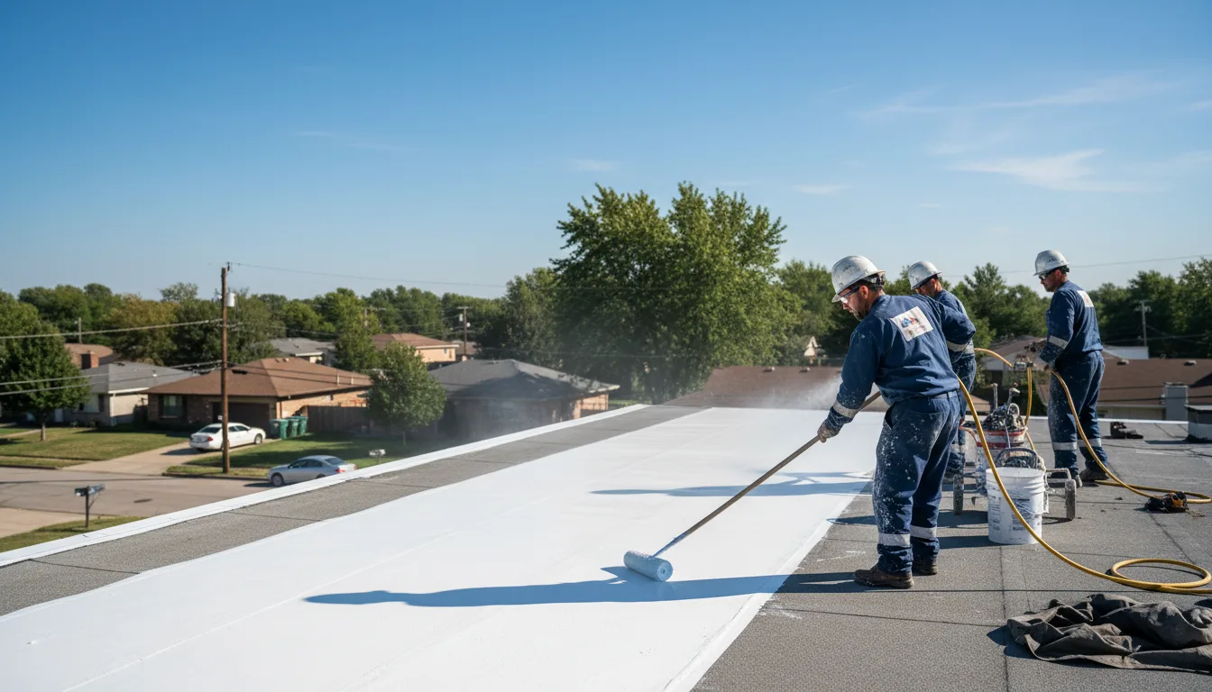 Commercial roof coating in Natural Bridge Station, VA near me
